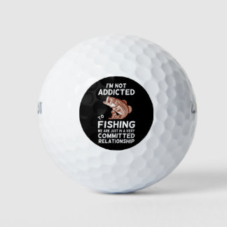 Balles De Golf Drôle cadeau de poisson Je ne suis pas accro à la