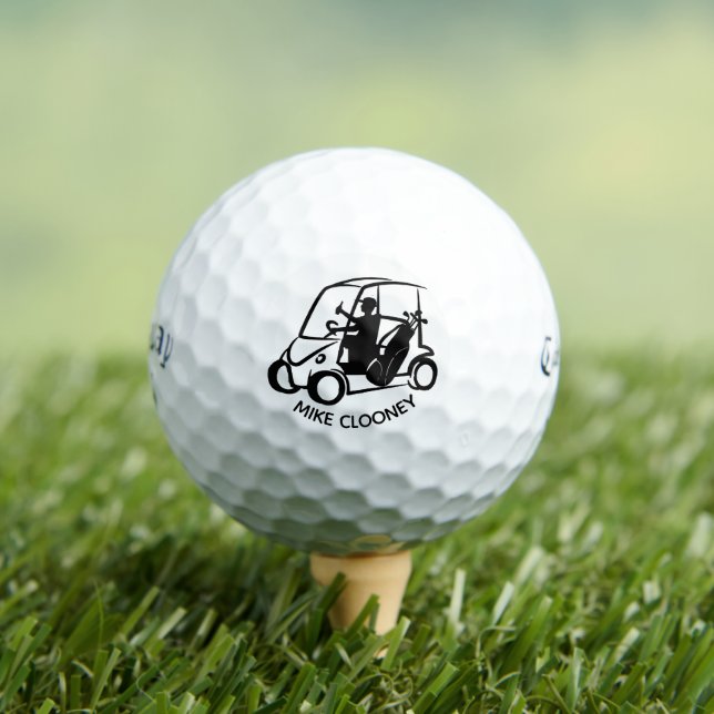 Balles De Golf Drôle cadeau de retraite Nom personnalisé Golf Pan (T-shirt Insitu)
