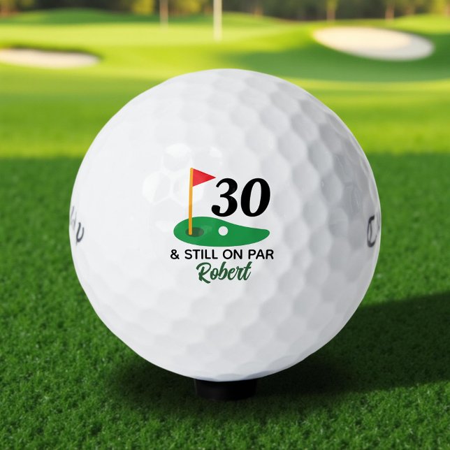 Balles De Golf Drôle cadeau personnalisé 30e anniversaire pour Go (Créateur téléchargé)