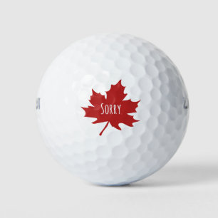Balles De Golf Drôle Canadien