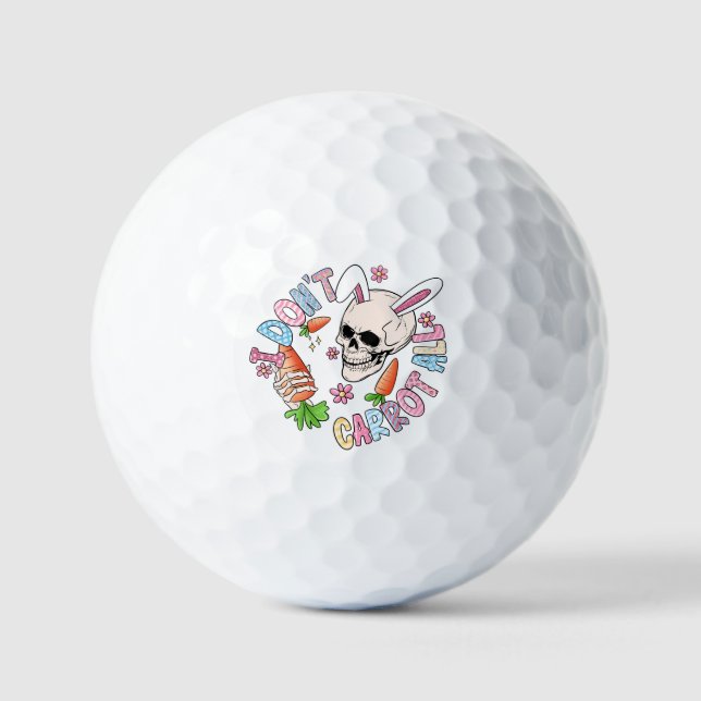 Balles De Golf Drôle crâne de Pâques (Recto)