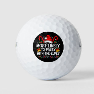 Balles De Golf Drôle de Noël assorti le plus susceptible de faire