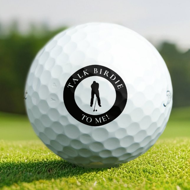 Balles De Golf Drôle de perroquet parle-moi mecs (Funny Talk Birdie To Me Men's Golf Balls)