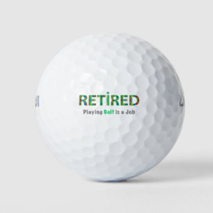 Balles De Golf Drôle Golf Retraité Cool Citation