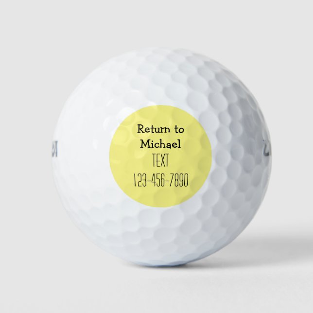 Balles De Golf Drôle Hommes Retour Lost Golf Balls (Devant)