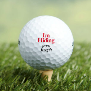 Balles De Golf Drôle Je me cache Personnalisé