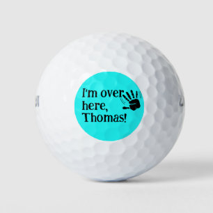 Balles De Golf Drôle je suis ici Golf Balls
