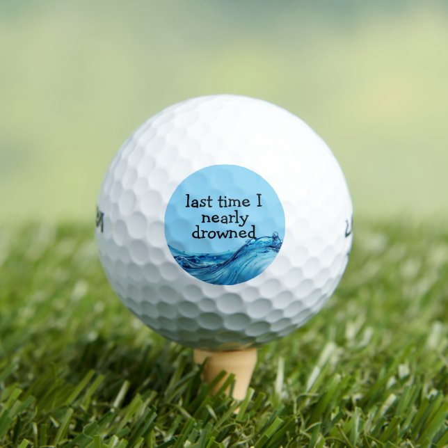 Balles De Golf Drôle Novelty Balls de golf masculin (T-shirt Insitu)
