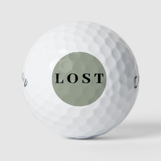 Balles De Golf Drôle Perdu Callaway Humour Golf Balls (Devant)
