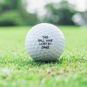 Balles De Golf Drôle personnalisé perdu