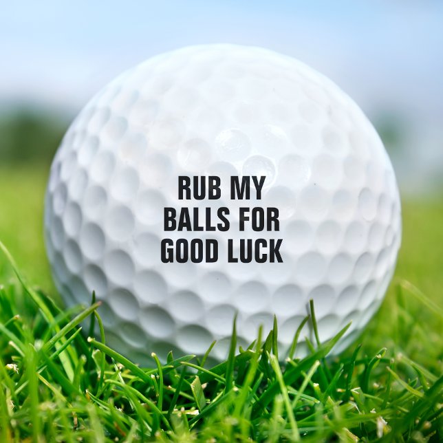 Balles De Golf Drôle Rub Mes Boules Pour Bonne Chance Dirty Humou (Funny Rub My Balls For Good Luck Dirty Joke Humor
)
