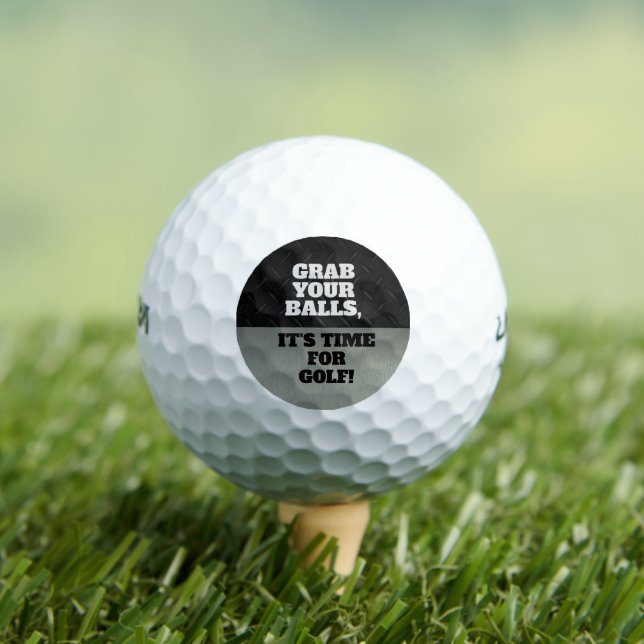 Balles De Golf Drôle Saisir vos boules Cool Golf Citation (T-shirt Insitu)