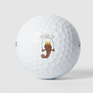 Balles De Golf Drôle sauter boudskipper poisson dessin animé