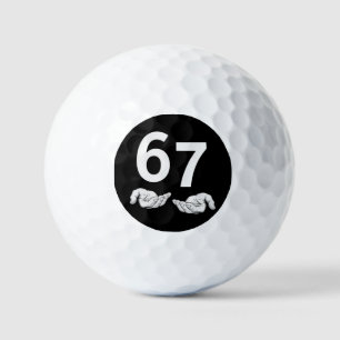 Balles De Golf Drôle Six Sept 6 7 Mème Génération Alpha Argot 6 7
