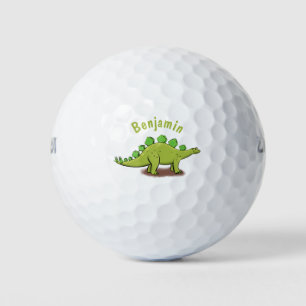 Balles De Golf Drôle stegosaurus dinosaure dessin animé