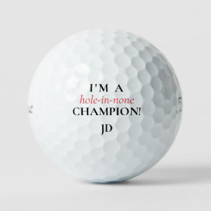 Balles De Golf Drôle Trou-en-Aucun Champion Titleist