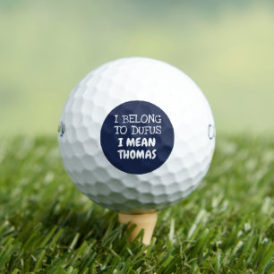 Balles de golf drôles personnalisées J'appartiens