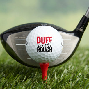 Balles De Golf Duff poétique drôle dans le Rough