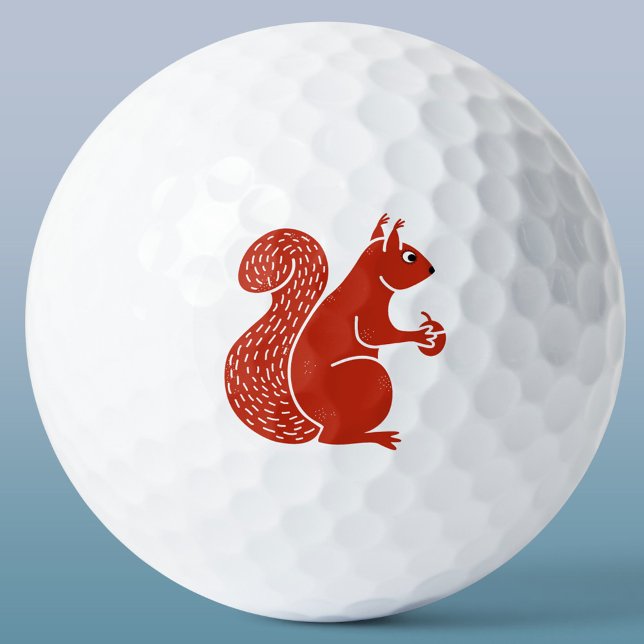 Balles De Golf Écureuil rouge (Red squirrel golf ball)