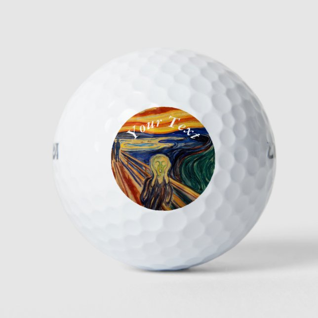 Balles De Golf Edvard Munch - Le cri 1910 (Devant)