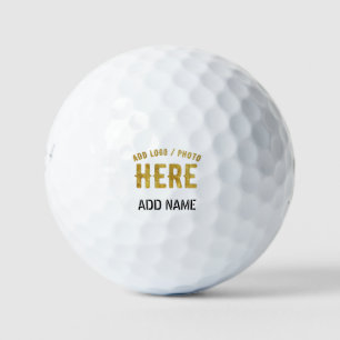 BALLES DE GOLF ÉLÉGANT BLANC PERSONNALISABLE MODERNE MARQUE VÉRIF