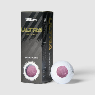 Balles De Golf Élégante parties scintillant abstraite de poule ro