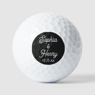 Balles De Golf Élégante Typographie moderne Mariage Faveur