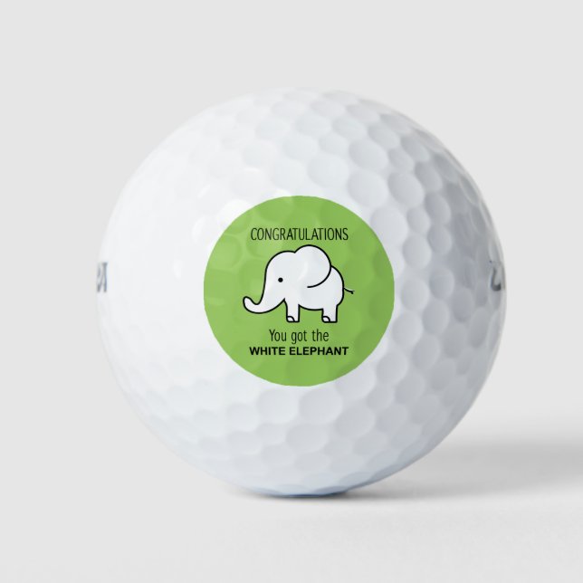 Balles De Golf Eléphant blanc (Devant)
