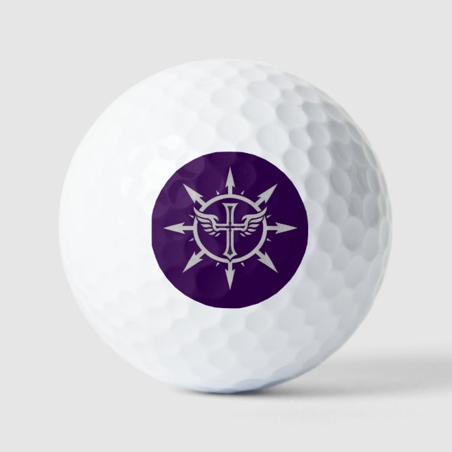 Balles de golf "Emblème Croix et Ailes" (Recto)