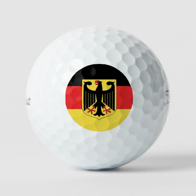 Balles De Golf Emblème du pavillon de l'Allemagne (Recto)