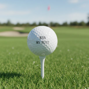 Balles De Golf Embrasse mon Putt Drôle