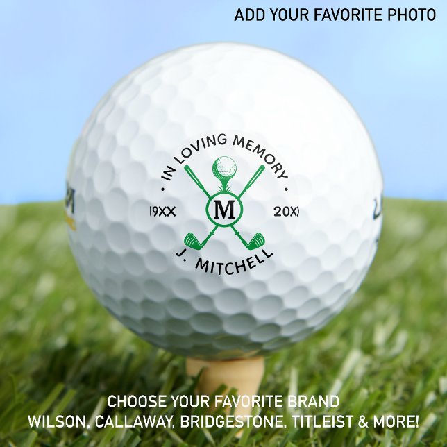 Balles De Golf En mémoire d'amour mémorial personnalisé Golfer (Créateur téléchargé)