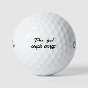 Balles De Golf 'Énergie de couple parfait' Anniversaires, mariage
