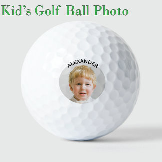 Balles De Golf Enfants Photo Monogramme Modèle Anniversaire