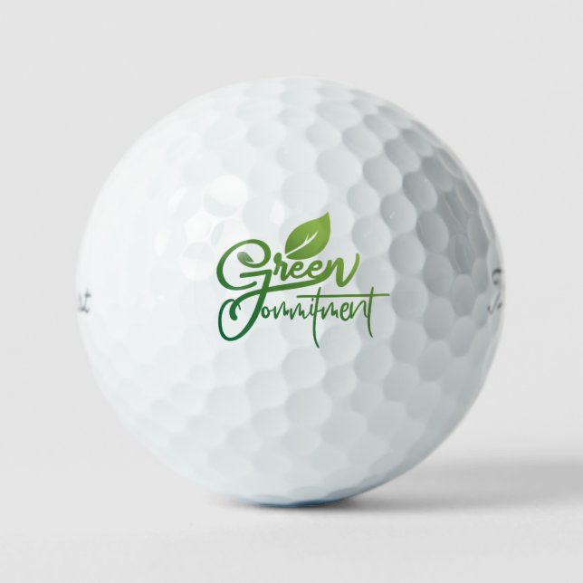 Balles De Golf Engagement vert (Recto)