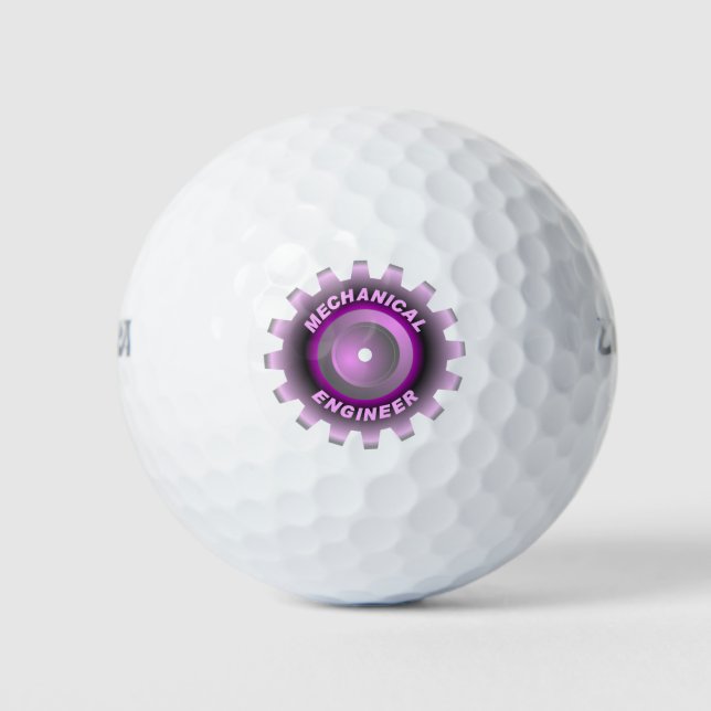 Balles De Golf Engin mécanique rose (Devant)