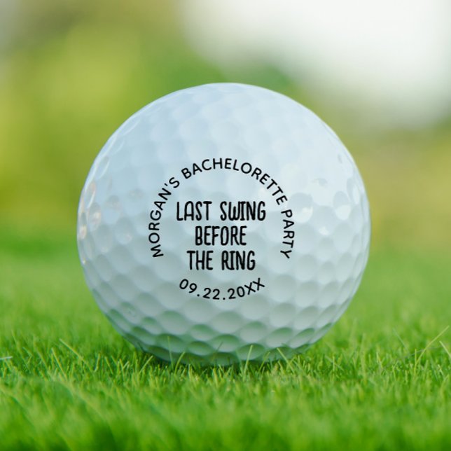 Balles De Golf Enterrement de Vie de Jeune Fille Dernier Tour de  (Créateur téléchargé)
