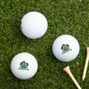 Balles De Golf Entreprise Immobilière Personnalisée Maison Forêt