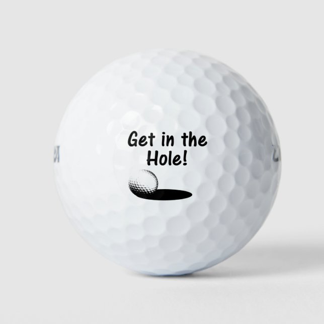 Balles De Golf Entrez dans le trou (Devant)