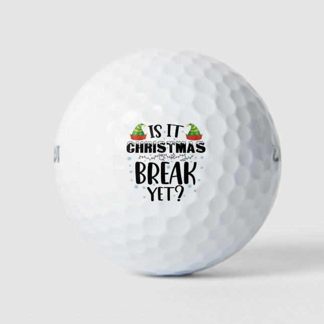 Balles De Golf Est-ce Noël Pause, Mais Drôle Enseignant De Vacanc (Devant)