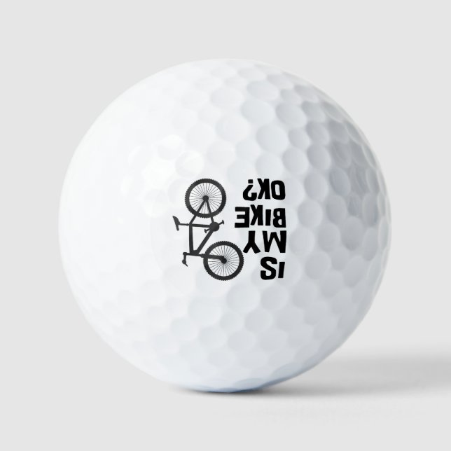 Balles De Golf Est Mon Vélo OK Funny VTT (Recto)