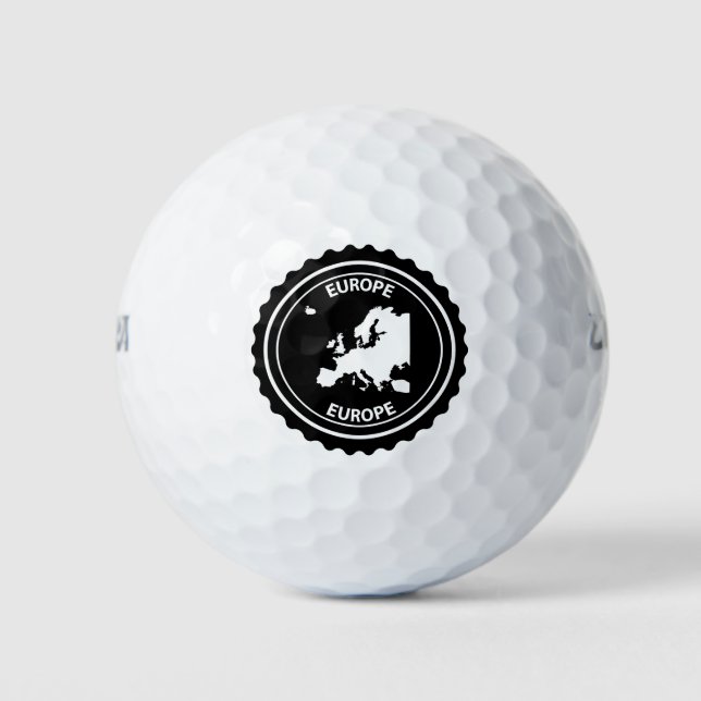 Balles De Golf estampille en Europe (Devant)