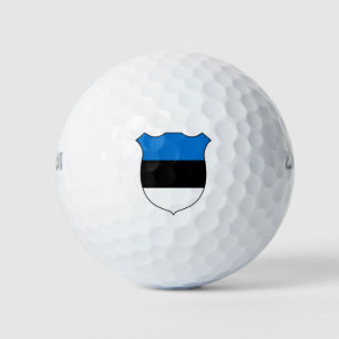 Balles De Golf Estonie Drapeau Grand Patriotique