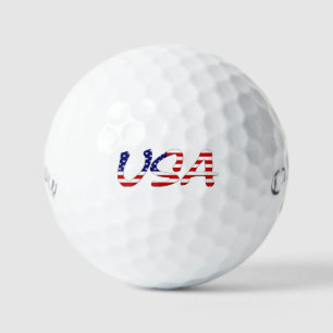 Balles De Golf États-Unis superposés au drapeau américain css gbc