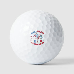 Balles De Golf Étoiles bandes E D Sauver des vies