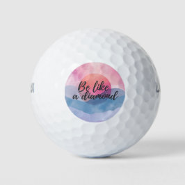 Balles De Golf Être comme un message de motivation diamant