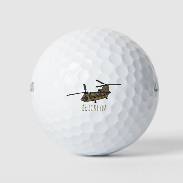 Balles De Golf Exemple d'hélicoptère militaire Chinook (Devant)