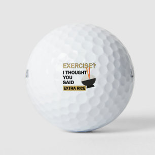 Balles De Golf Exercice Je croyais que vous aviez dit du riz en p