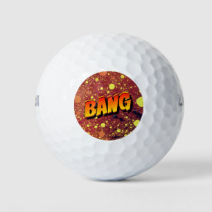 Balles De Golf Explosion de la bande dessinée Pop Art : Big Bang