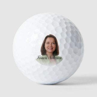 Balles De Golf Extraordinaire Golfer Monogram Élégante photo Boul